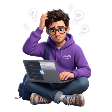 Confused student navigating career choices